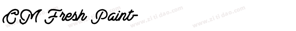 CM Fresh Paint字体转换